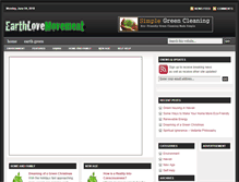 Tablet Screenshot of earthlovemovement.org
